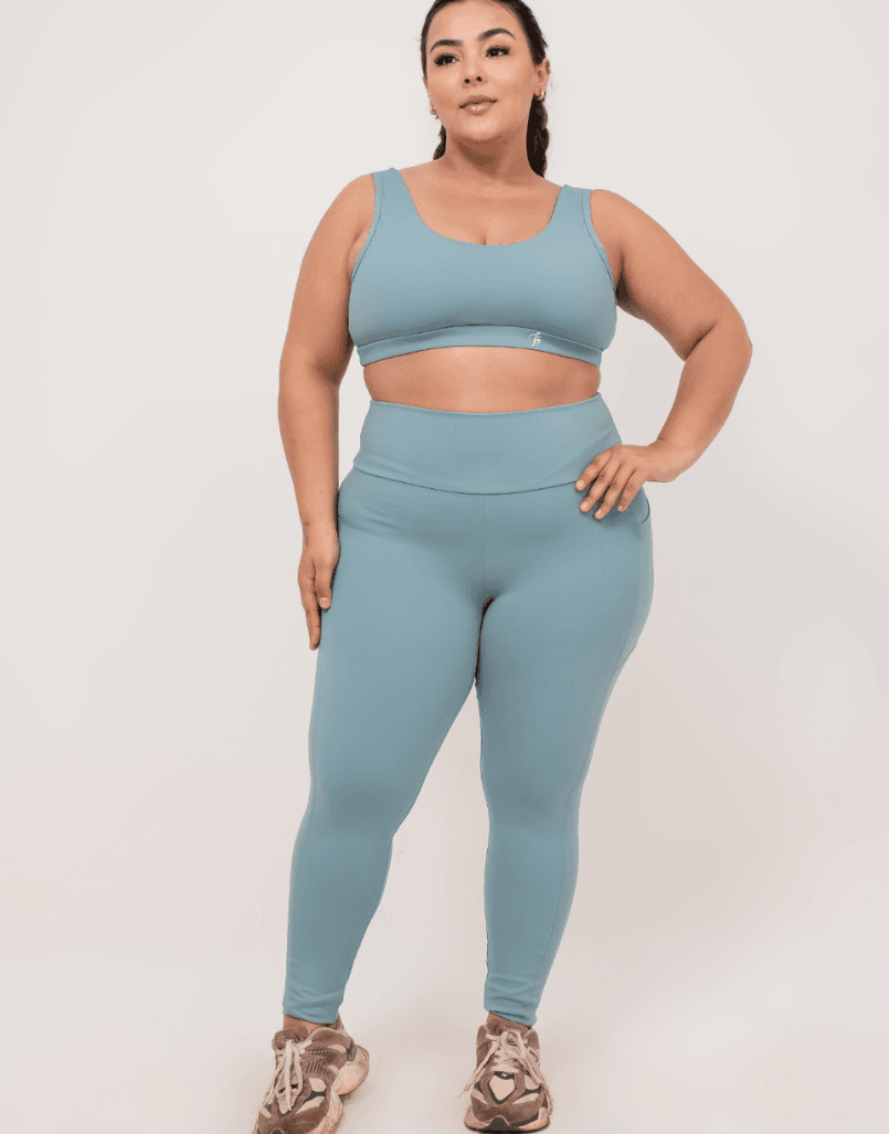 Conjunto Plus Size - Cinza 