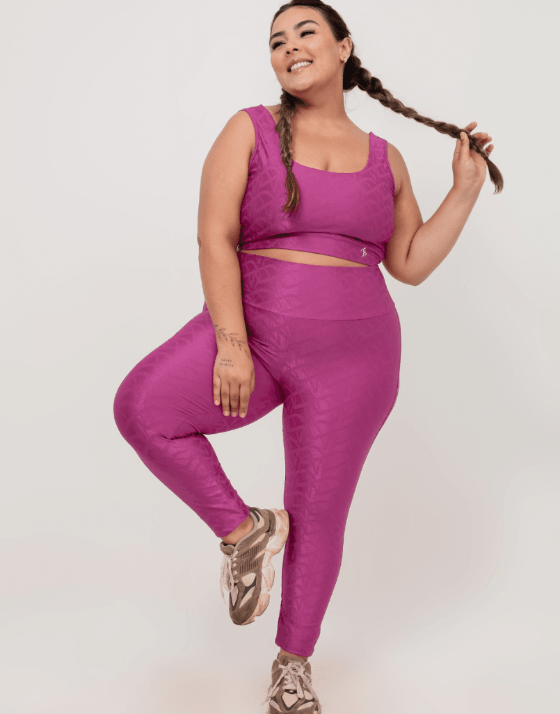 Conjunto Plus Size - Framboesa 