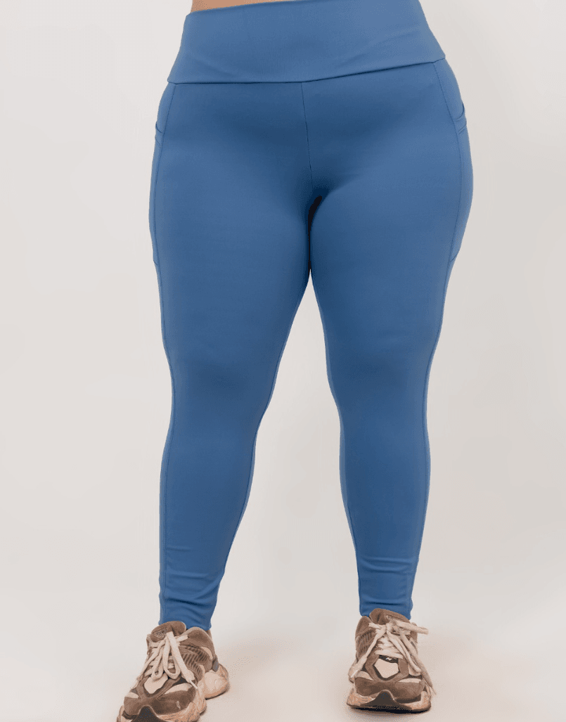 Calça Legging Rec/ Bol Plus Onix - MAHARI