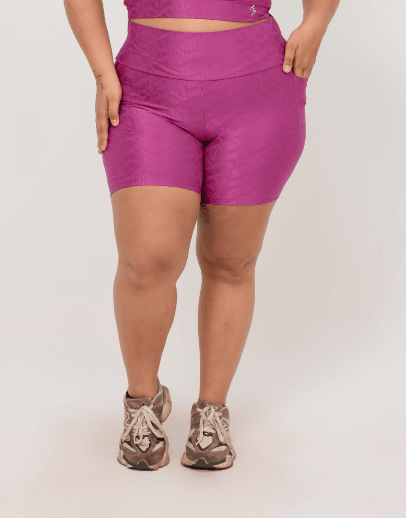 Bermuda Plus Size Framboesa