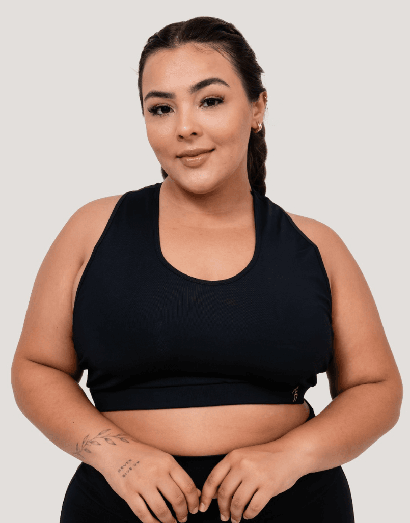 Top Nadador Plus Size Preto - MAHARI