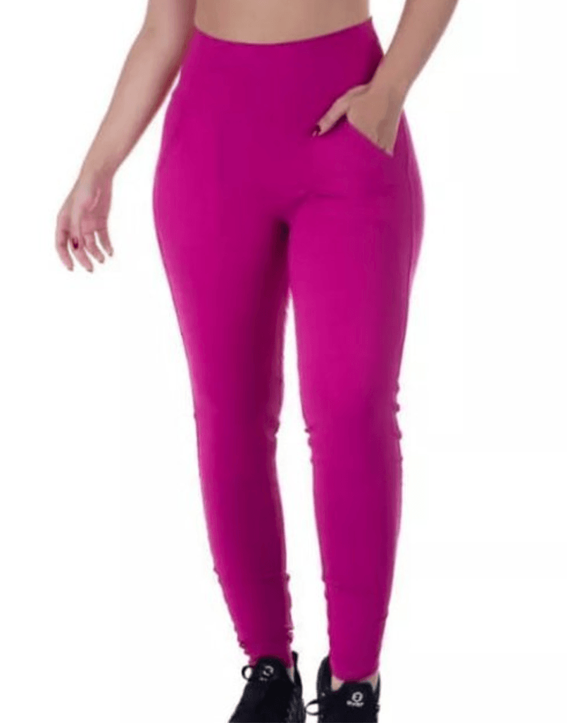 Calça Legging Bolso Frontal Rosa - MAHARI