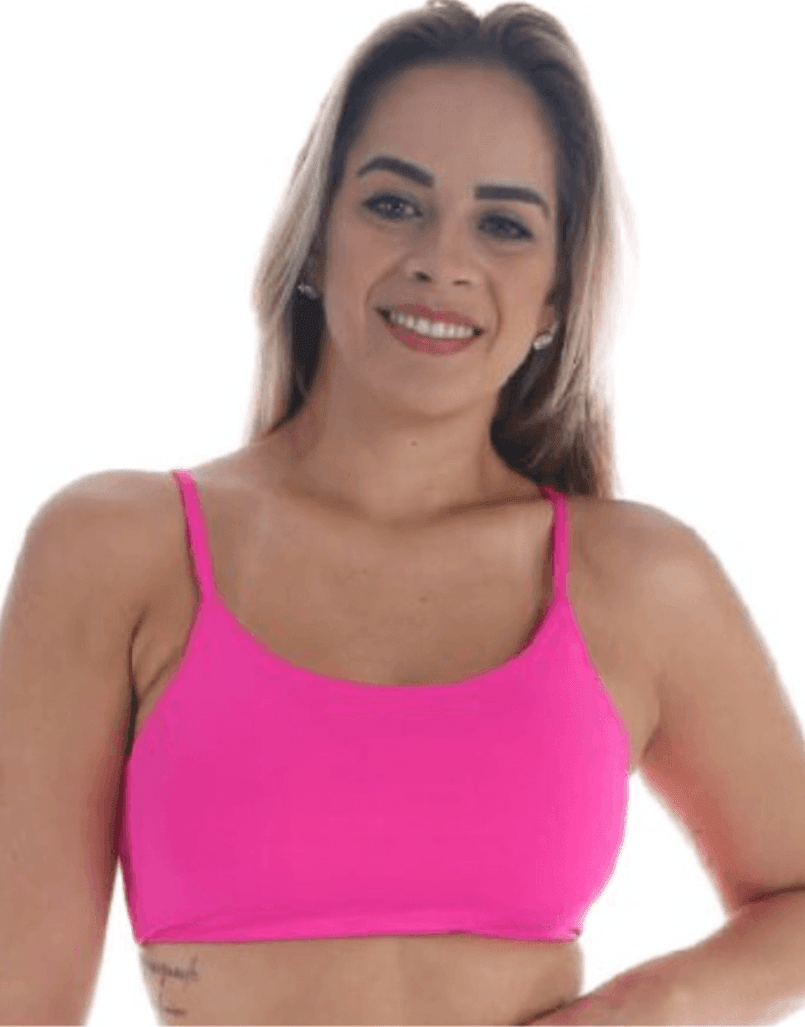 Top Fitness Confort Faixa Rosa - MAHARI