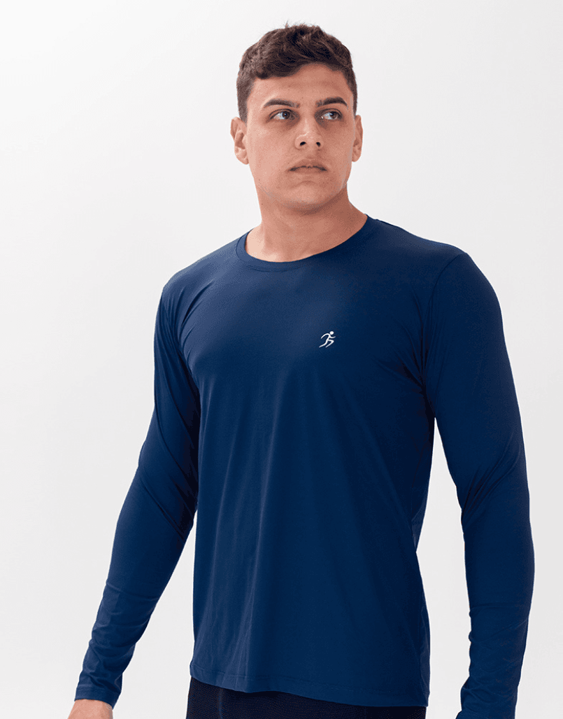 Camiseta Fitness Masculina Manga Lo... - MAHARI