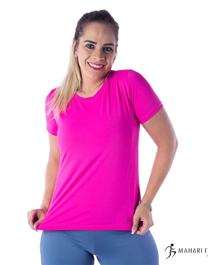 Camiseta B.T Feminina Rosa Choque