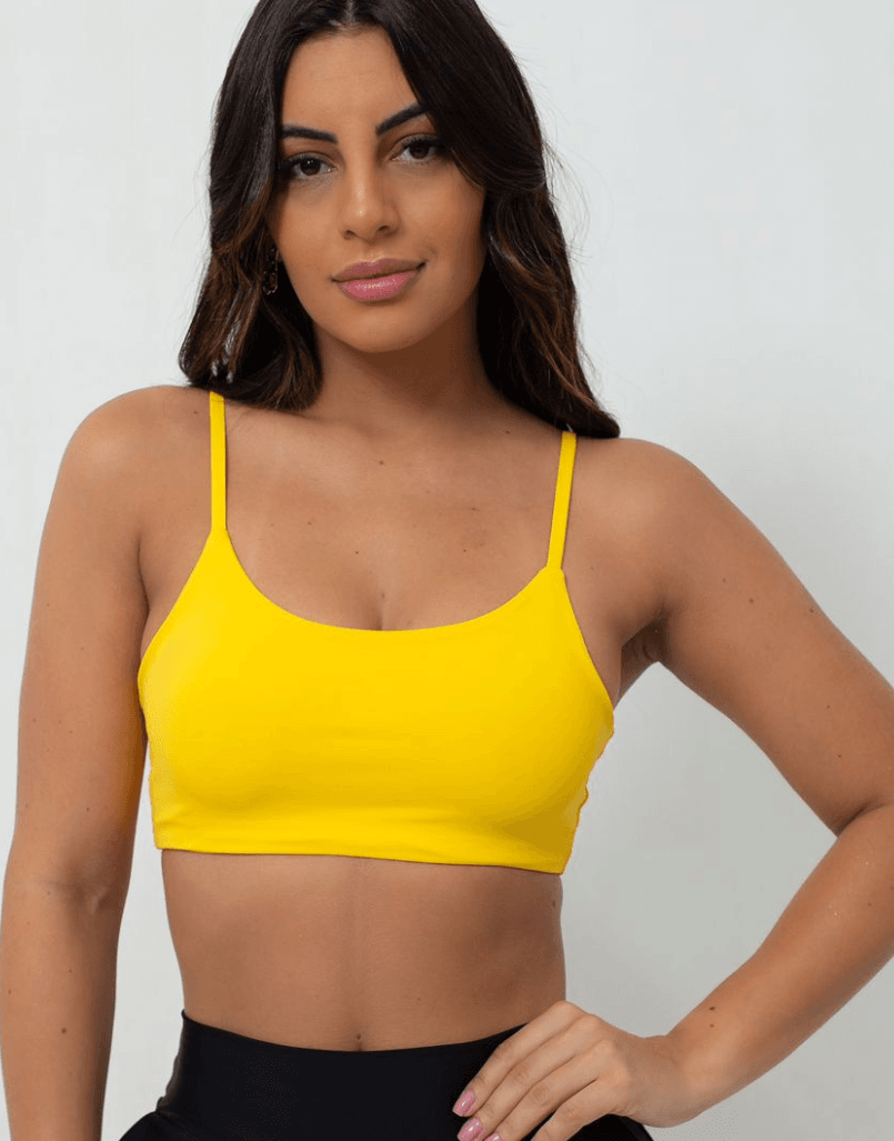 Top Fitness Confort Faixa Amarelo - MAHARI
