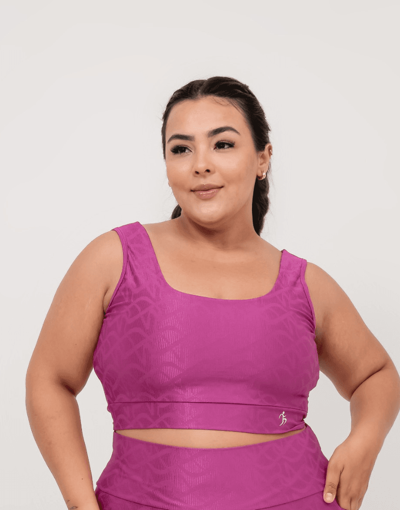 Top Plus Size - Framboesa 