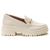 Mocassim Feminino Tratorado Class Off White
