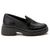 Mocassim Feminino Tratorado Preto Liso