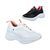 Kit 2 Tênis Feminino Chunck Sneaker Casual Plataforma Preto + Branco