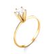 Anel de Ouro 18k/750 Solitario AN15
