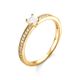 Anel de Ouro 18k/750 Solitario AN39