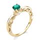 Anel de Formatura em Ouro 18k/750 com Zirconia ANFO04
