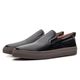 Tênis Iate Slip On Casual Masculino em Couro Preto 