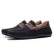 Mocassim Conforto Masculino Melbourne em Couro Dark Blue 
