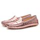 Mocassim Feminino Nice Em Couro Rosa Savelli