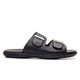 Sandália Masculina em Couro Preto Savelli 