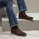 Bota Masculina Chelsea Vulcano em Couro Café Savelli