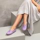 Mocassim Feminino Nice Em Couro Lavanda Savelli