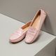 Mocassim Feminino Nice Em Couro Rosa Savelli
