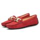 Mocassim Feminino Florença Em Couro Vermelho Savelli 