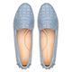 Mocassim Feminino Nice Em Couro Azul Savelli