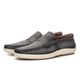 Mocassim Masculino Capri Em Couro Cinza Savelli