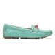 Mocassim Feminino Charlotte Em Couro Verde Savelli 