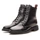 Bota Coturno Maddison Feminina Em Couro Preto Savelli