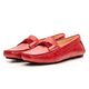 Mocassim Feminino Charlotte Em Couro Vermelho Savelli 