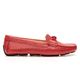 Mocassim Feminino Charlotte Em Couro Vermelho Savelli 