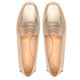 Mocassim Feminino Charlotte Em Couro Dourado Savelli 