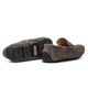 Mocassim Masculino Atlanta Em Couro Cinza Escuro Savelli