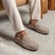 Mocassim Masculino Atlanta Em Couro Bege Savelli