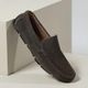 Mocassim Masculino Atlanta Em Couro Cinza Escuro Savelli