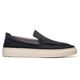 Tênis Slip On Masculino Florence em Couro Azul Marinho Savelli