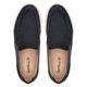 Tênis Slip On Masculino Florence em Couro Azul Marinho Savelli