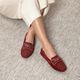 Mocassim Feminino Nice Em Couro Terracota Savelli