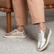 Tênis Feminino Soho Em Couro Dourado Savelli