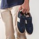 Tênis Masculino Soho Em Couro Blue Savelli