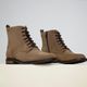 Bota Coturno Feminino Victoria Em Couro Bronze Savelli