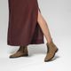 Bota Coturno Feminino Victoria Em Couro Bronze Savelli