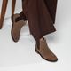 Bota Feminina Victoria Chelsea Em Couro Capuccino Savelli