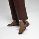 Bota Feminina Victoria Chelsea Em Couro Capuccino Savelli