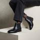 Bota Feminina Victoria Chelsea Em Couro Preto Savelli
