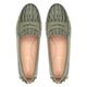 Mocassim Feminino Nice Em Couro Verde Oliva Savelli