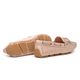 Mocassim Feminino Charlotte Em Couro Creme Savelli 