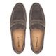 Mocassim Loafer Masculino Veneto em Couro Cinza Escuro Savelli