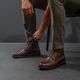 Bota Masculina Coturno Kansas em Couro Café Savelli