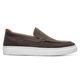Tênis Slip On Masculino Florence em Couro Cinza Escuro Savelli